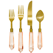 Acrylic Flatware Set Blush Pink