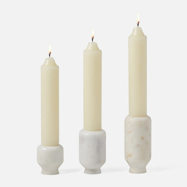 Etta Marble Candle Holders Set/3