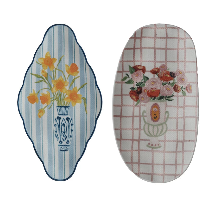 Stoneware Handpainted Plate