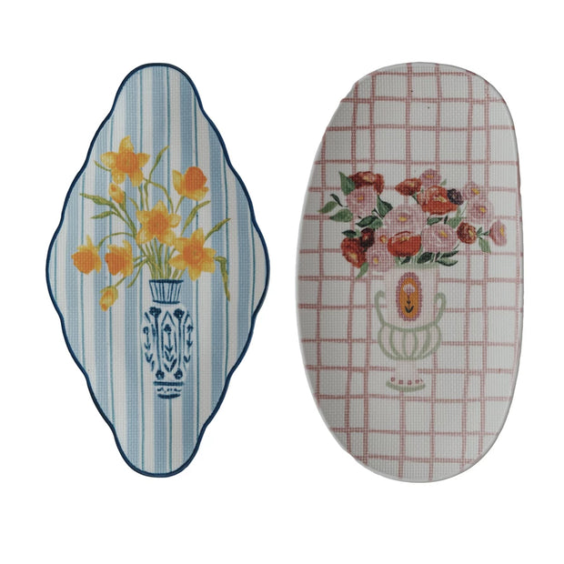 Stoneware Handpainted Plate