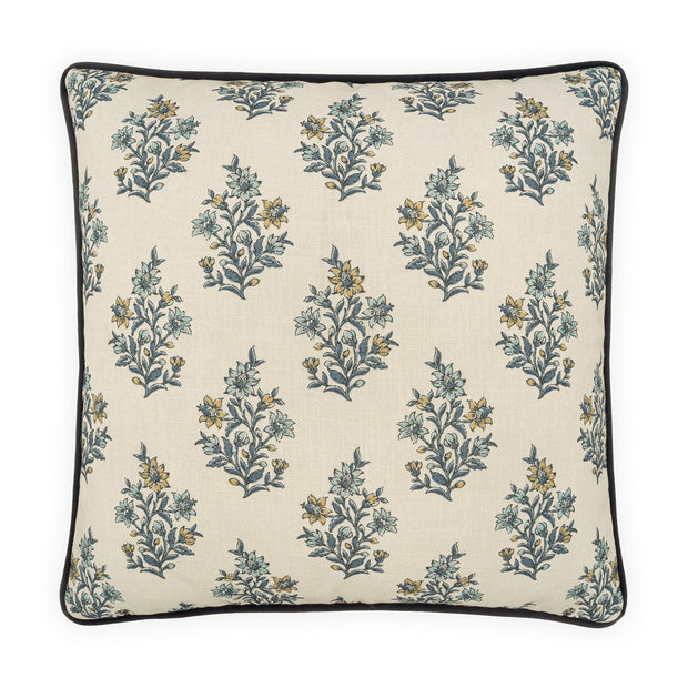 Blue D.V. Kap Floren 22 decorative pillow with floral pattern, perfect for home decor and adding a touch of elegance.