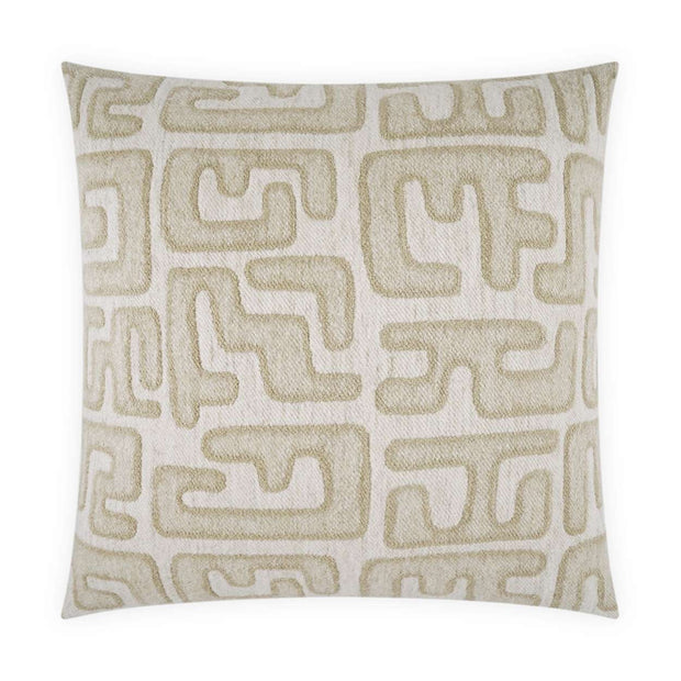 Navy D.V. Kap Bantu decor pillow with geometric pattern, soft fabric, and decorative throw pillow for home interior.