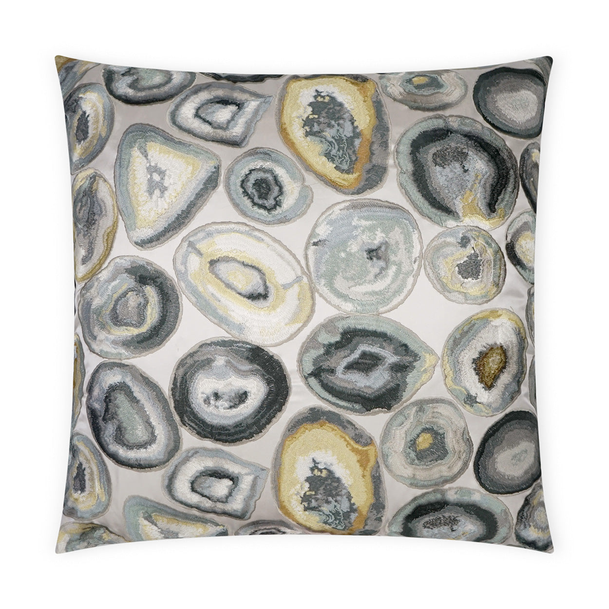 Decor pillow by DV Kap with a sleek, onyx-colored fabric and modern design, ideal for stylish home decor.