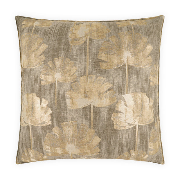 Decor pillow by DV Kap featuring a taupe Emberleaf design, perfect for home decor and adding a cozy touch to living spaces.
