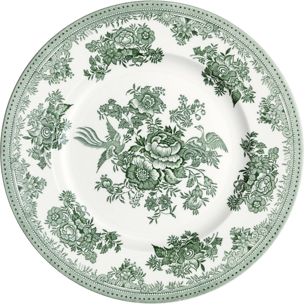 Dark Green Asiatic Pheasants Dinner Plate