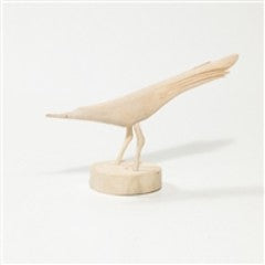 White Wash Wood Bird