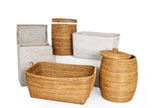 Artifacts Rattan™ Saboga Home Family Basket W/ Cutout Handle