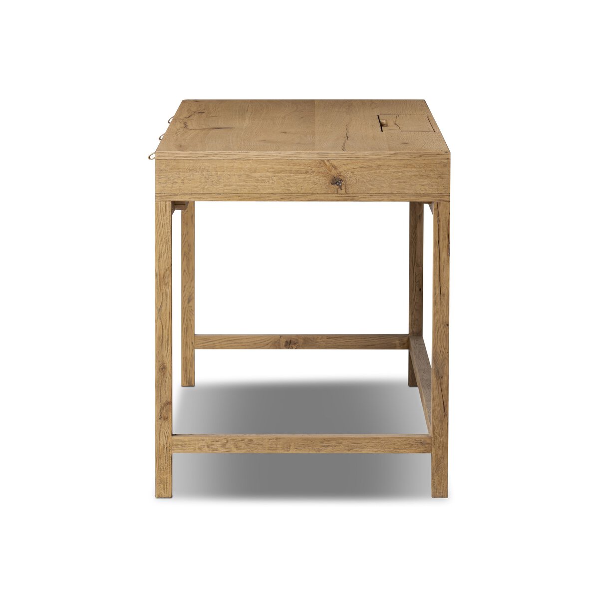 Four Hands Tula Oak Desk with clean lines and natural wood finish, ideal for modern office or home workspace.