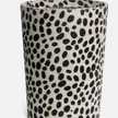 Lacey Round Wastebasket Dalmatian Print