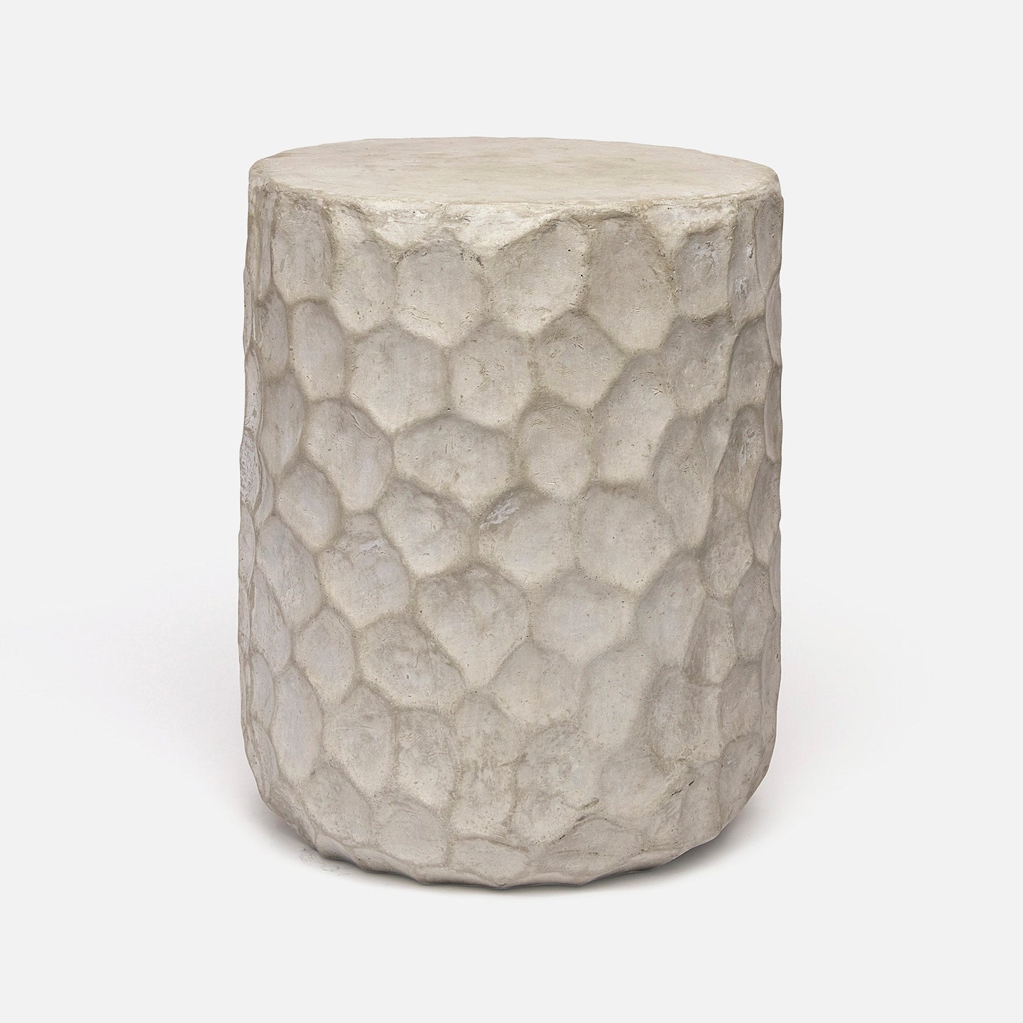 Kemma Stool Reconstituted Stone Lt Grey