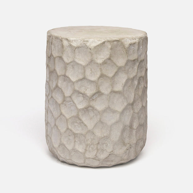 Kemma Stool Reconstituted Stone Lt Grey
