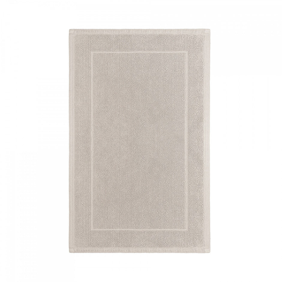 Graccioza Egoist bath mat in soft fog color with plush, absorbent texture for bathroom comfort and style