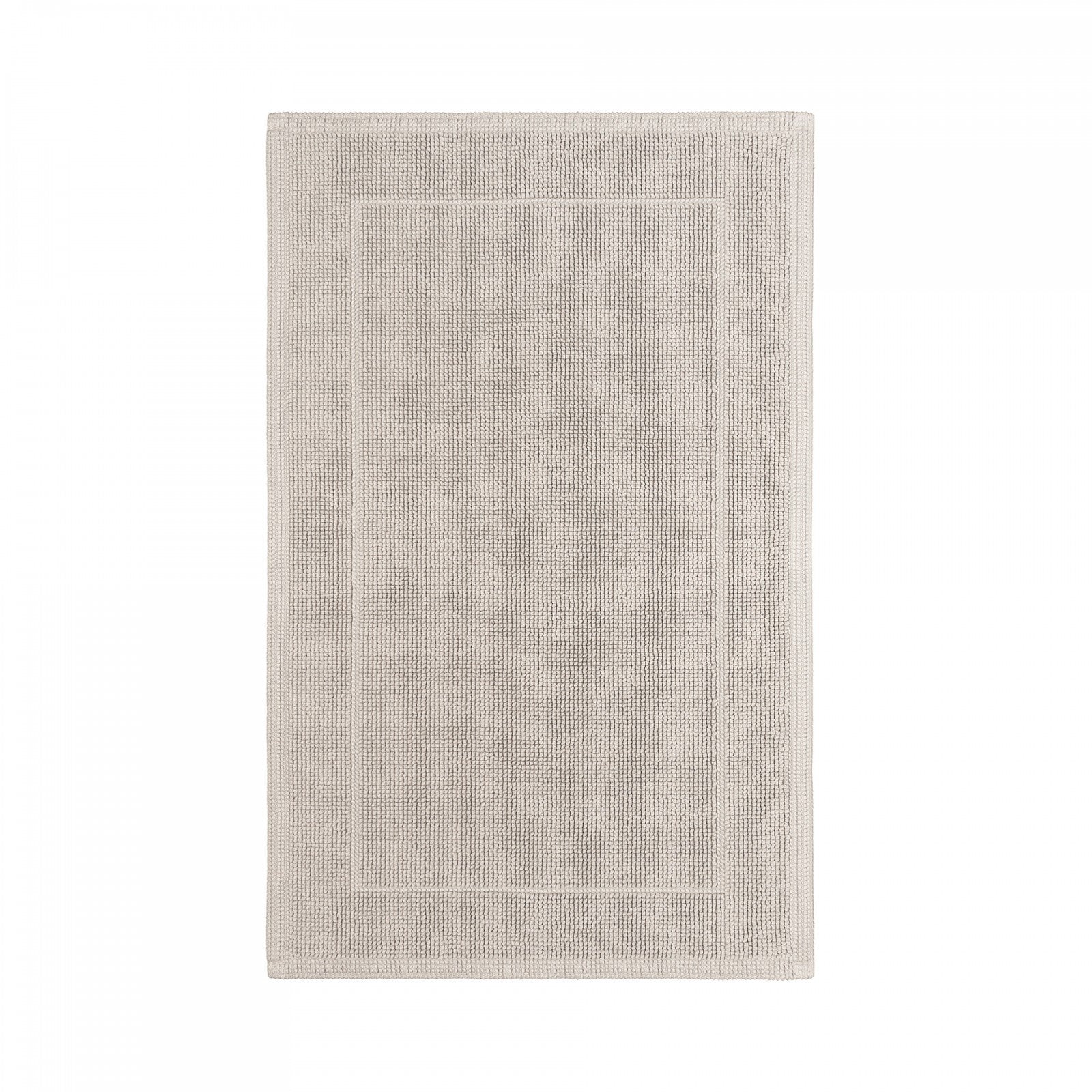 Graccioza Egoist bath mat in soft fog color with plush, absorbent texture for bathroom comfort and style