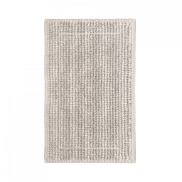 Graccioza Egoist bath mat in soft fog color with plush, absorbent texture for bathroom comfort and style