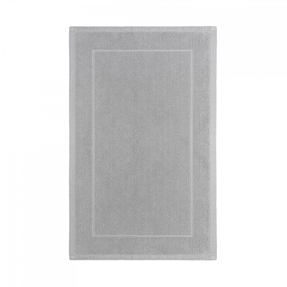 Gray Graccioza Egoist Bath Mat with plush, absorbent texture perfect for a luxurious bathroom.