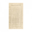 Graccioza Egoist bath rug in white, 28x47 inches, soft plush fabric with textured design for bathroom decor.