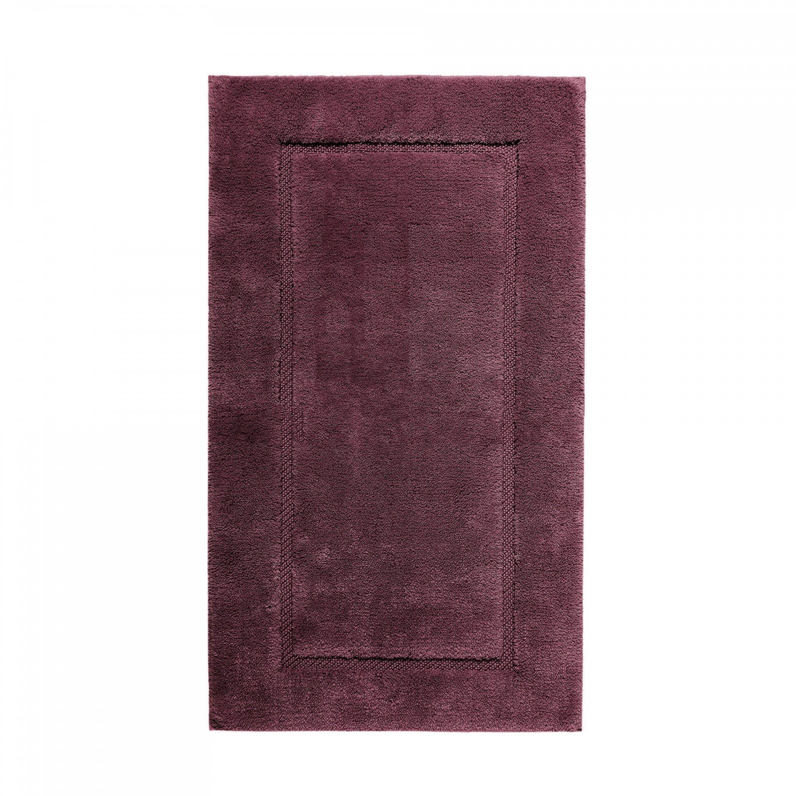 Graccioza Egoist bath rug in white, 28x47 inches, soft plush fabric with textured pattern, ideal for bathroom decor and comfort