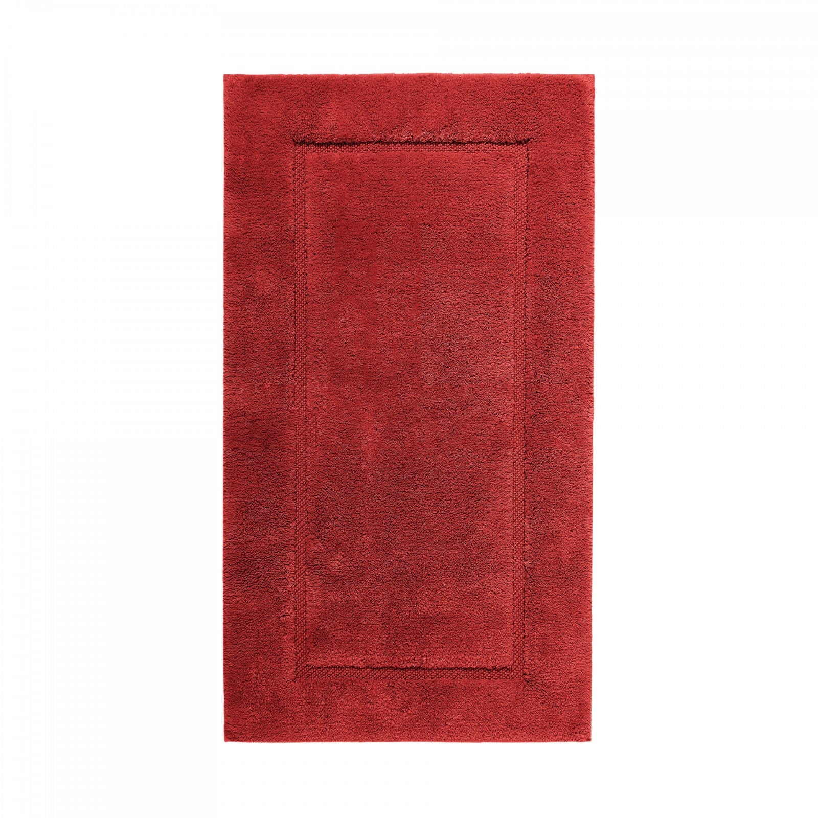 Graccioza Egoist bath rug in white, 28x47 inches, plush textile with textured pattern, designed for bathroom decor and comfort.