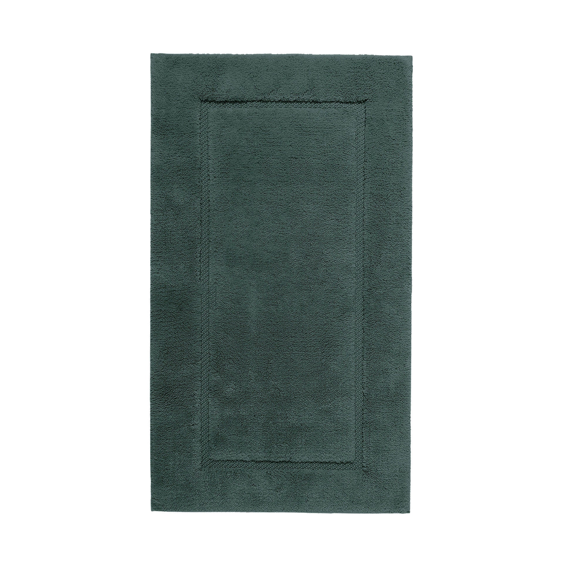 Gray Graccioza Egoist bath rug measuring 28x47 inches with plush, absorbent fabric for cozy bathroom decor.