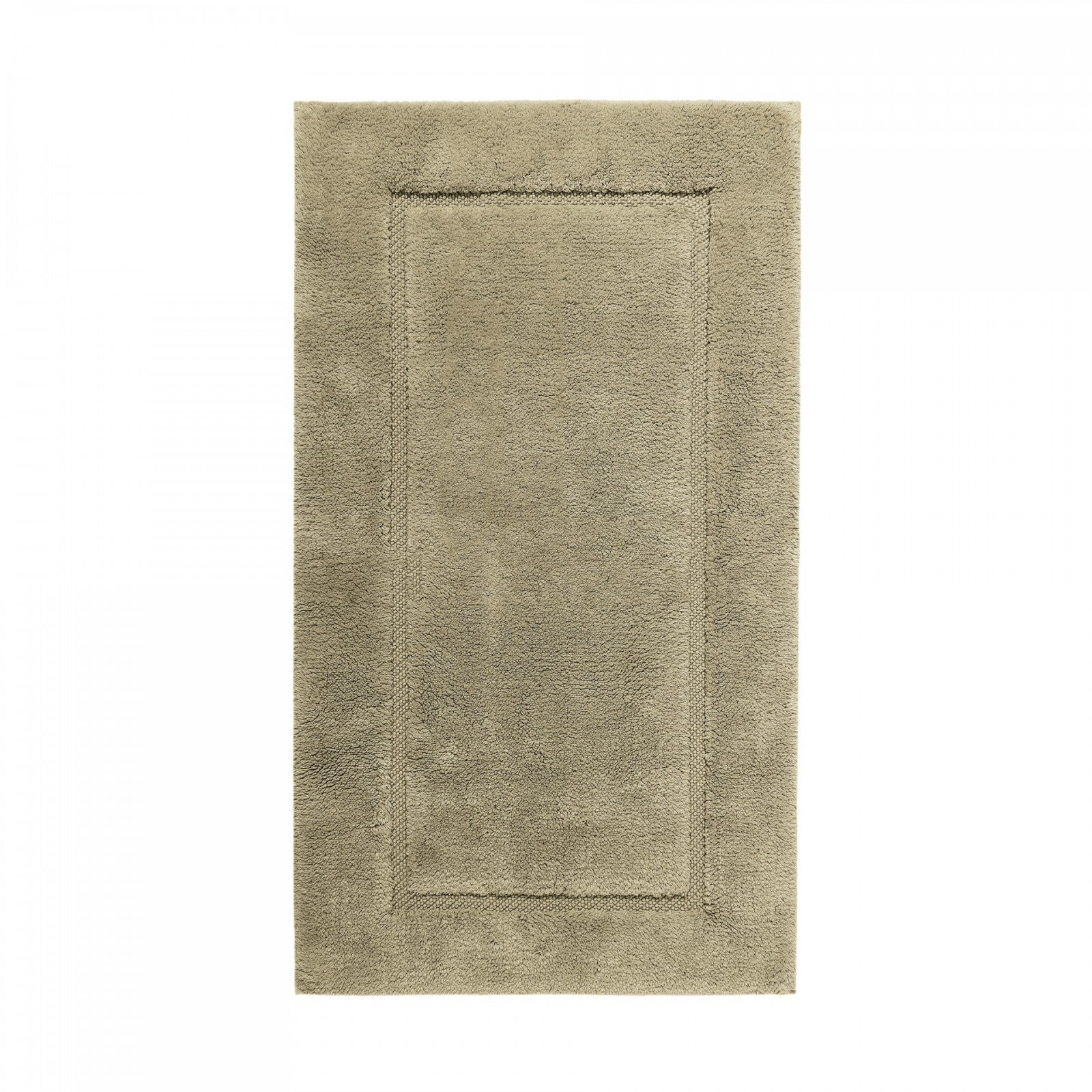 Graccioza Egoist bath rug in 28x47 inches with plush, textured white fabric for bathroom decor and comfort.