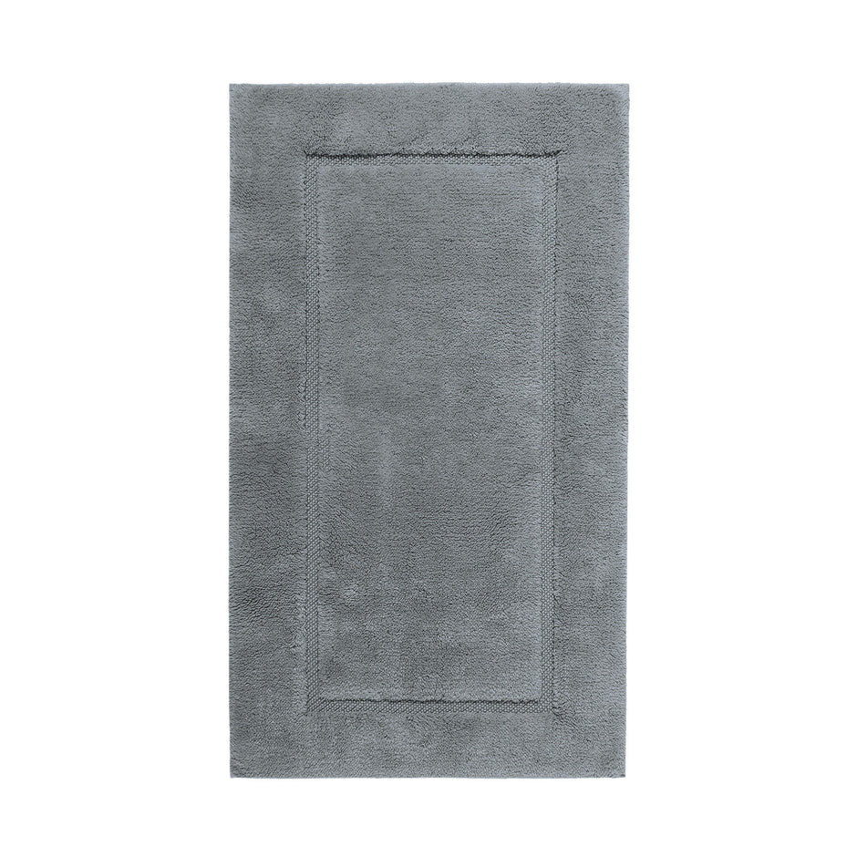 Gray Graccioza Egoist bath rug 28x47 inches with plush, absorbent texture for bathroom decor and comfort.