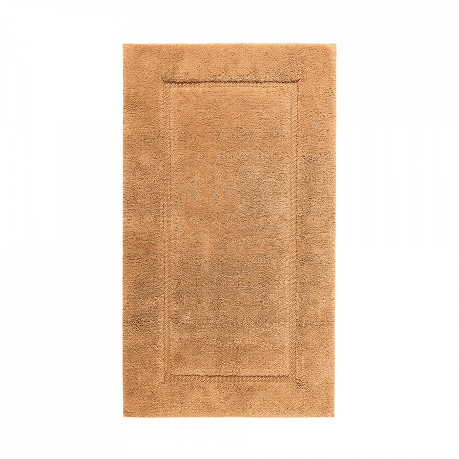 Graccioza Egoist bath rug in white, 28x47 inches, soft plush fabric with textured design for bathroom decor.