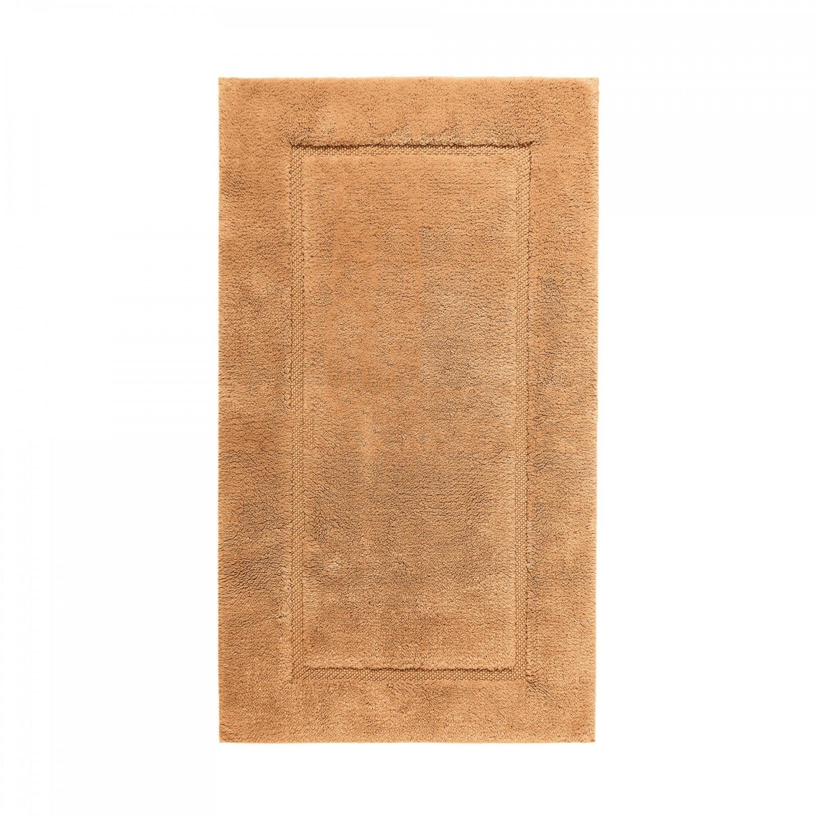 Graccioza Egoist bath rug in white, 28x47 inches, soft plush fabric with textured design for bathroom decor.