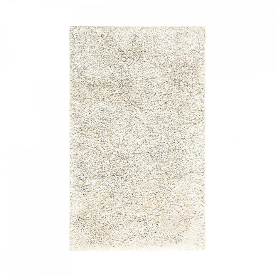 Graccioza Egoist Cloud memory foam bath rug in natural color, 20x31 inches, soft and plush bath rug for comfort.