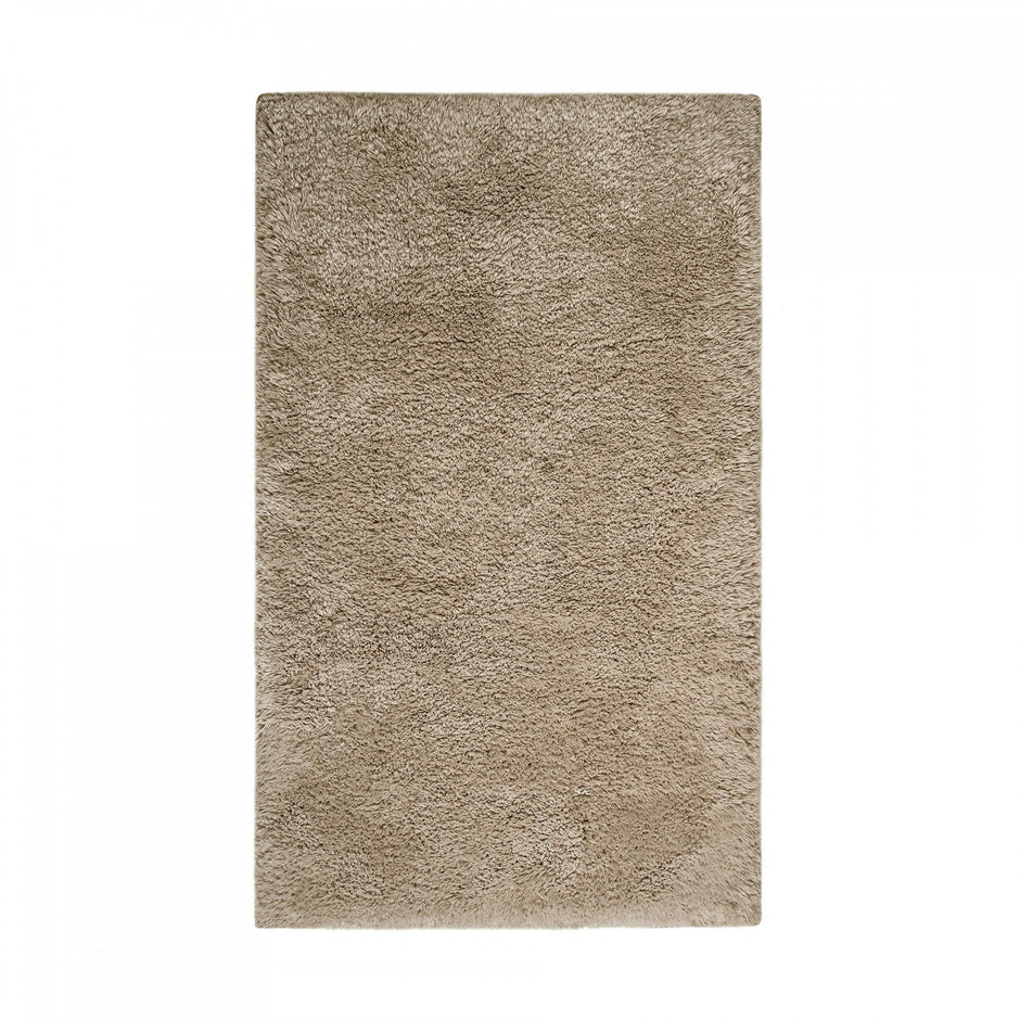 Graccioza Egoist Cloud memory foam bath rug in natural color, 20x31 inches, soft and plush for bathroom comfort.