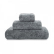 Light gray Graccioza Egoist bath towel with soft, plush texture and elegant design, perfect for luxurious bathroom decor.