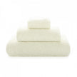 White Graccioza Egoist hand towel with soft, plush texture displayed folded on a bathroom countertop.
