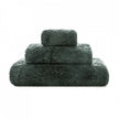 Gray Graccioza Egoist hand towel with soft, plush texture and subtle striped pattern, perfect for bathroom use.