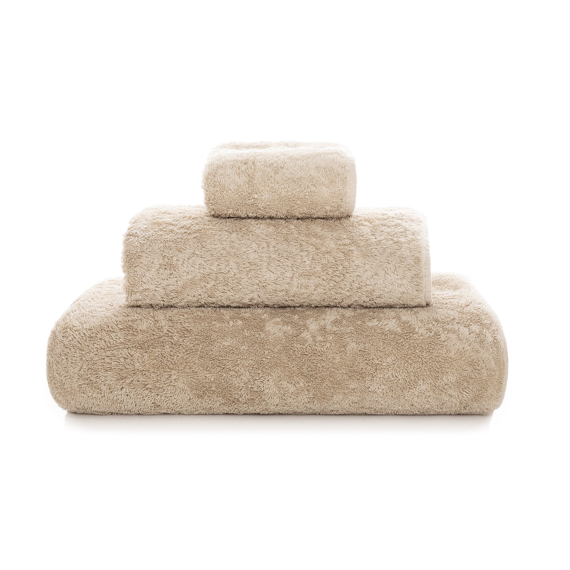 Graccioza Egoist Hand Towel with plush, soft cotton fabric featuring a subtle textured pattern in neutral tones.