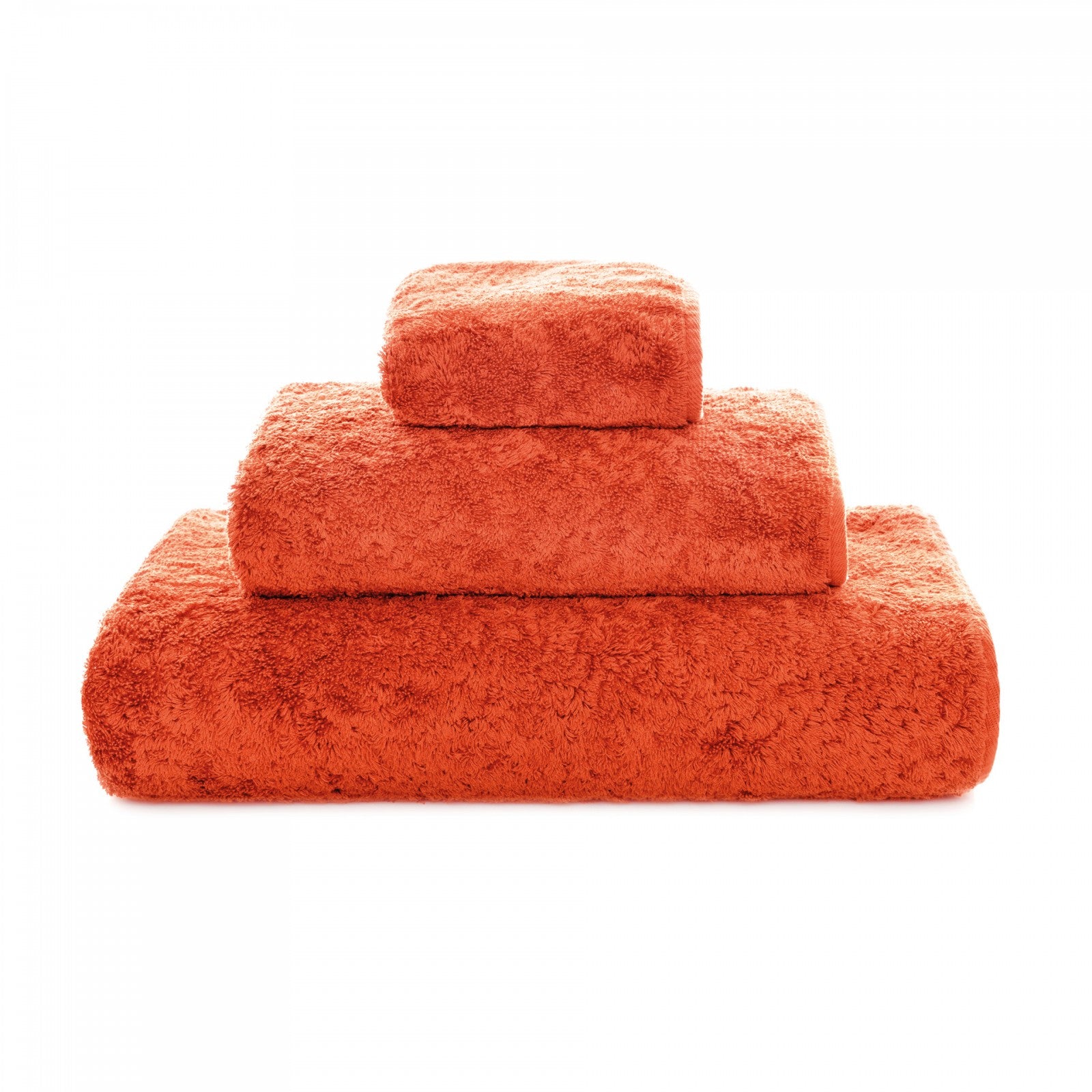 Gray Graccioza Egoist hand towel with soft, plush fabric, displayed folded on a white background.
