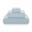 Graccioza Pearls bath towel in soft fog color, showing plush, textured fabric and elegant design for luxurious bathroom use.