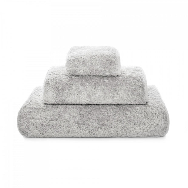 Gray Graccioza Egoist washcloth with soft, textured fabric for gentle cleansing and luxurious bath experience.