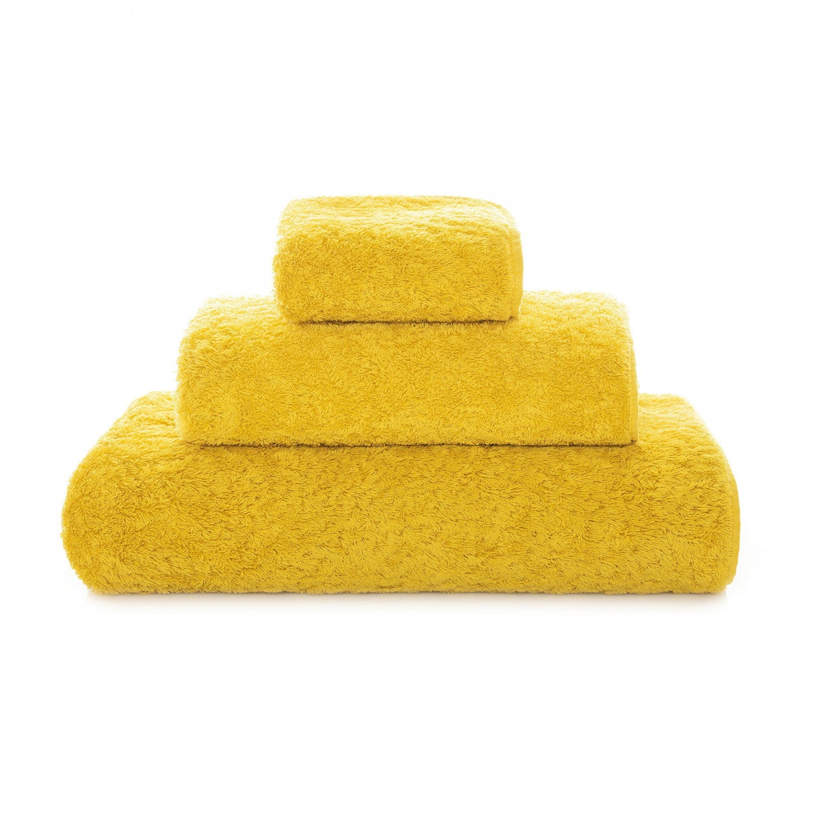 Gray Graccioza Egoist hand towel with textured design, folded neatly showing soft, absorbent fabric and elegant craftsmanship.