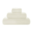 Graccioza Pearls bath towel in soft fog color, showing plush, textured fabric with elegant design for luxurious bathroom use