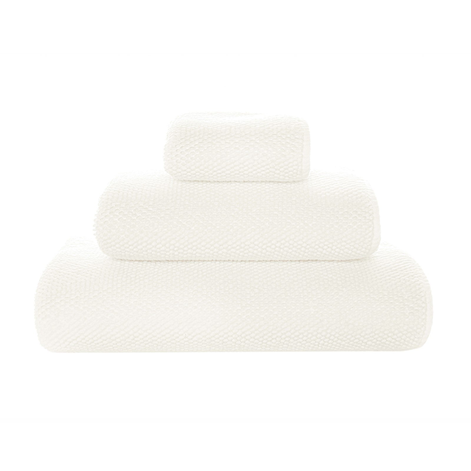 Gray Graccioza Pearls bath towel with plush texture, shown folded on a clean surface.