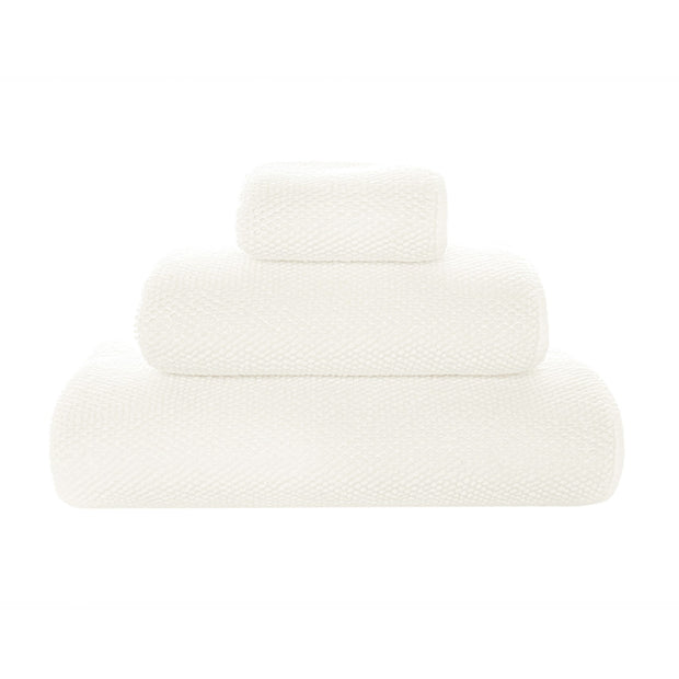 Gray Graccioza Pearls bath towel with plush texture, shown folded on a clean surface.