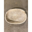 Bleached Oval Teak Bowl