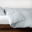 Linen Cloud Queen duvet cover by Bella Notte featuring soft, breathable linen fabric in a cloud-inspired design.
