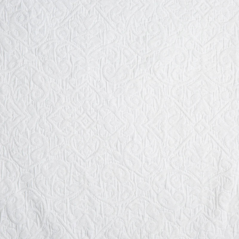 White Vienna Sham Deluxe by Bella Notte featuring soft, luxurious fabric with intricate detailing and elegant stitching.