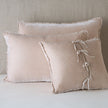 In Stock Bella Notte Carmen Sham Deluxe in fog color, soft fabric with elegant design, decorative pillow sham for bedroom decor.