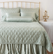 In Stock Bella Notte Corvino Luna Coverlet King duvet cover with elegant design in soft, luxurious fabric.