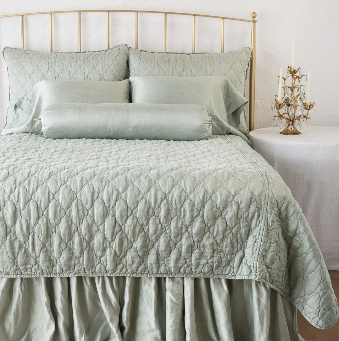 In Stock Bella Notte Corvino Luna Coverlet King duvet cover with elegant design in soft, luxurious fabric.