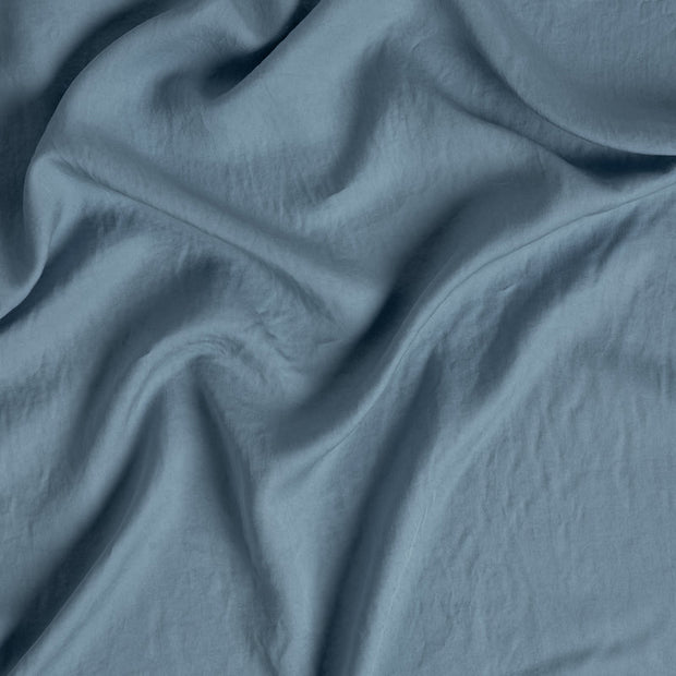 King Madera Luxe fitted sheet in Tahoe Blue by Bella Notte, featuring soft, high-quality bedding fabric with a smooth, tailored fit.