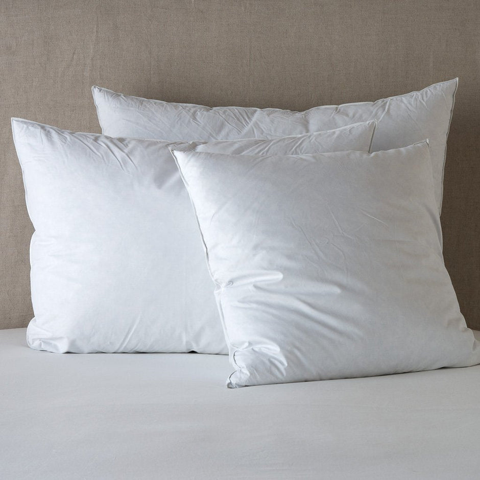 Bella Notte BN Essential Down Pillow Sham Insert Euro, soft down-filled pillow insert for decorative euro pillows.