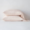 In Stock Bella Notte Madera Luxe Pearl pillowcase, standard size, soft fabric with elegant pearl finish for a luxurious bedroom look.