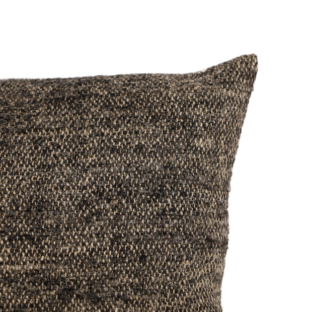 Brown Uniq'uity Nash decorative pillow, 19x19 inches, featuring soft fabric and stylish design for home decor.